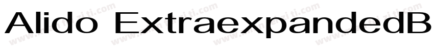 Alido ExtraexpandedBold字体转换